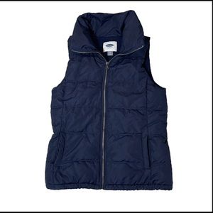 Kids Old Navy Blue Puffer Vest 6-12M